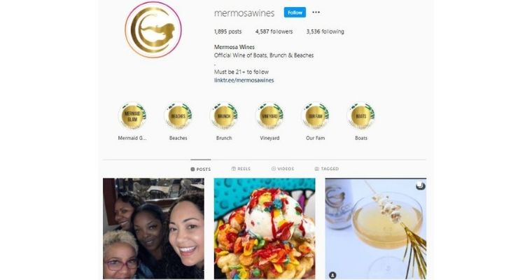 Instagram Handle of Mermosa Wines