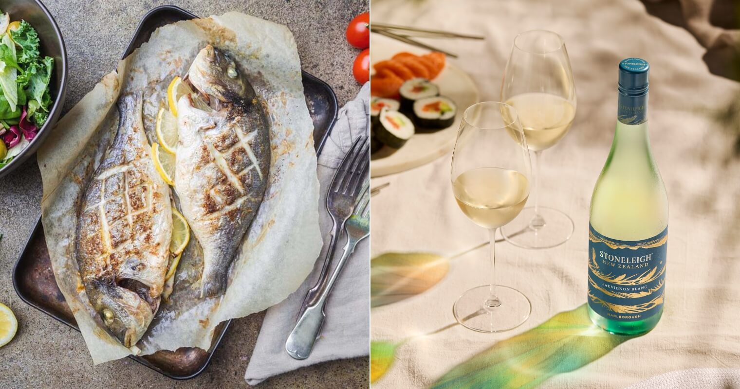 Simple and sophisticated honey-glazed fish pairs well with the  Stoneleigh Marlborough Sauvignon Blanc
