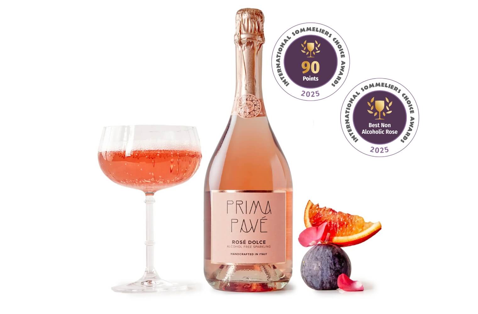Rosé Dolce, Winner of the title “Non-Alcoholic Rosé of the Year” 