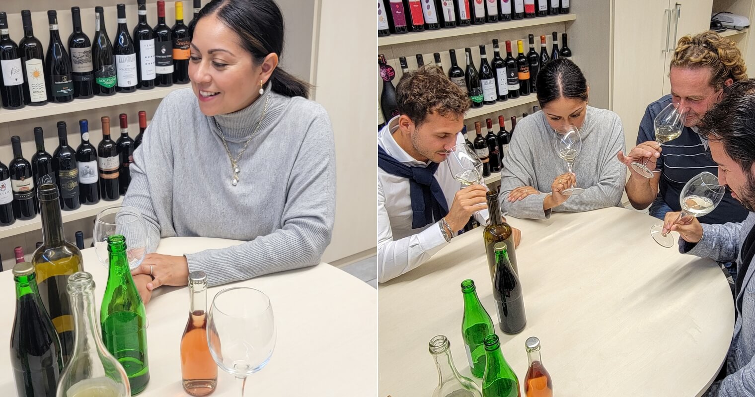 Dejou and the Prima Pavé team’s tasting session