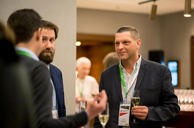 From Left Matthew Goss and Daniel Satola at Hungarian Wine Summit