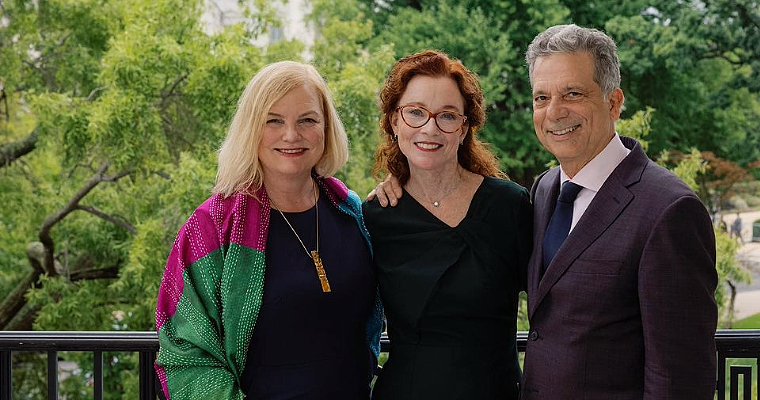 Kimberley Charles, Karen MacNeil, & Gino Colangelo at the Come Over October Washington D.C. Press Conference