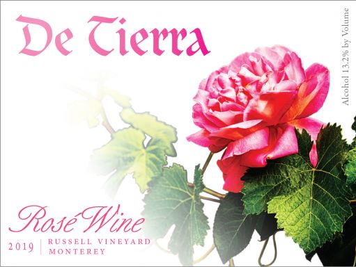 Logo for: De Tierra Russell Vineyard Rose'