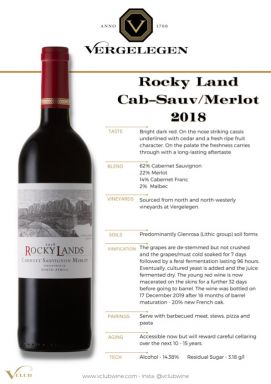 Logo for: Rocky Lands Cab Sauv Merlot 2018