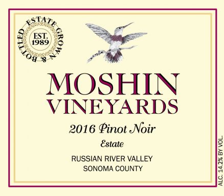 Logo for: Moshin Vineyards Pinot Noir 2016