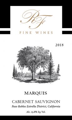 Logo for: RF Fine Wines Marquis Cabernet Sauvignon 2018