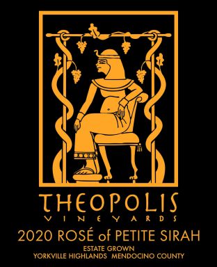 Logo for: Theopolis Vineyards Rosé of Petite Sirah 2020
