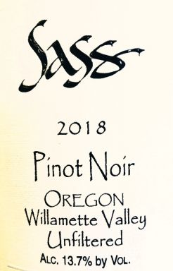 Logo for: Sass Pinot Noir 2018