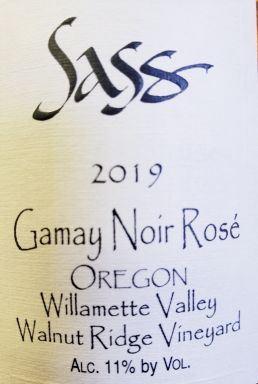 Logo for: Sass Gamay Noir Rosé 2019