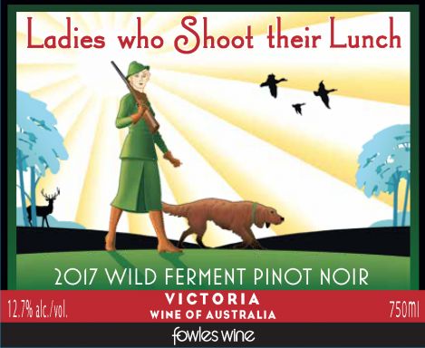 Logo for: Ladies who Shoot their Lunch - 2017 Wild Ferment Pinot Noir