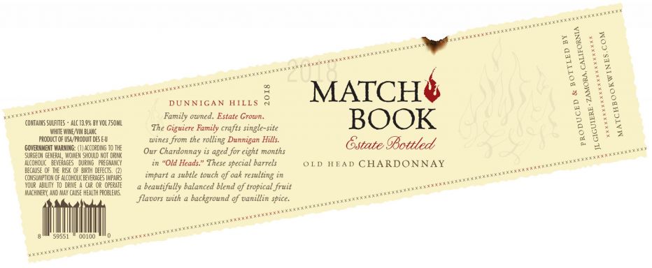 Logo for: Matchbook/Old Head Chardonnay