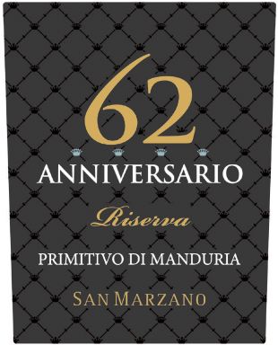 Logo for: Anniversario 62 Primitivo di Manduria D.O.P. Riserva