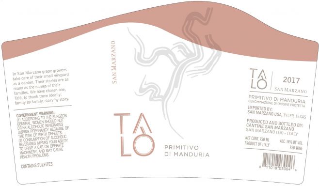 Logo for: Talò Primitivo di Manduria D.O.P.