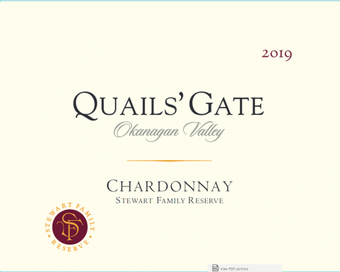 Logo for: 2019 Quails' Gate Stewart Family Reserve Chardonnay 