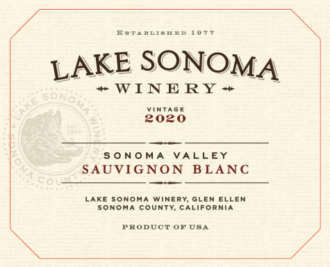 Logo for: 2020 Lake Sonoma Savignon Blanc Sonoma Valley