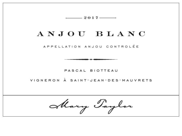 Photo for: Mary Taylor Wines - Pascal Biotteau - Anjou Blanc 