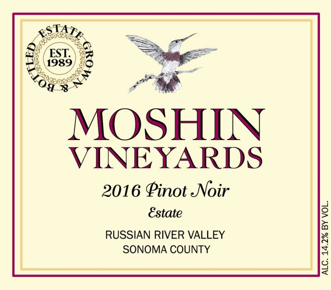 Photo for: Moshin Vineyards Pinot Noir 2016