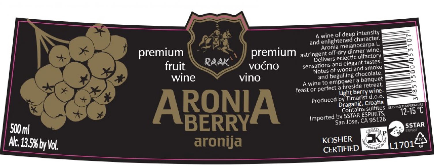 Photo for: Aronia berry fruit wine
