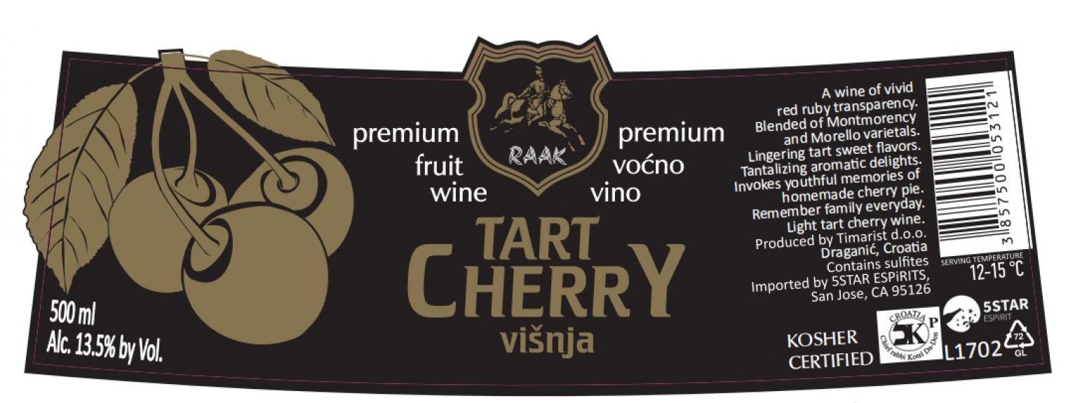 Photo for: Tart cherry fruit wine