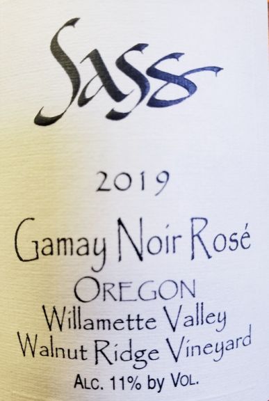 Photo for: Sass Gamay Noir Rosé 2019