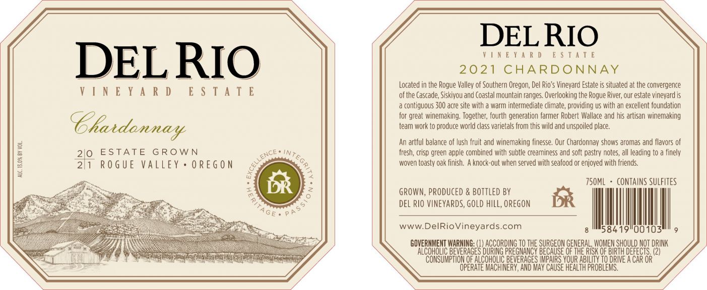 Photo for: Del Rio Vineyard Estate Chardonnay