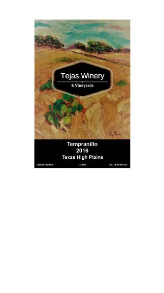 Photo for: Tejas Winery Tempranillo 2016