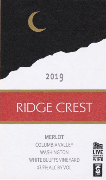 Photo for: Ridge Crest Merlot 2019