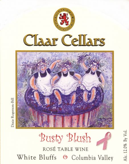 Photo for: Claar Cellars 'Busty Blush' White Bluffs Vineyard Rose NV